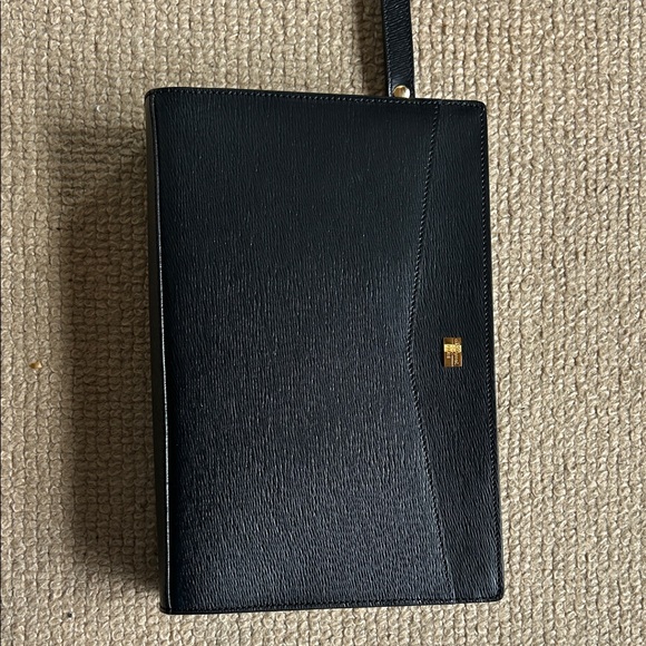 vintage S.T. Dupont Paris leather document wallet / large clutch